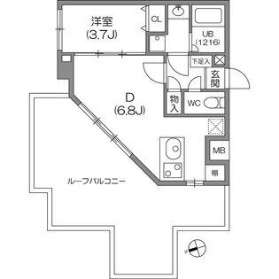 ガーラプレイス八幡山壱番館【5階】の間取り