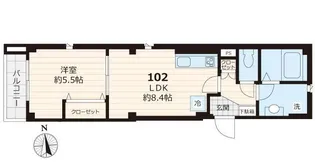 ソラーナマルサ【1階】の間取り