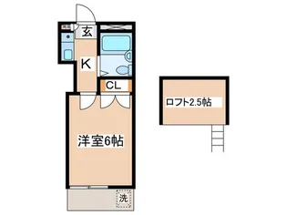 コ-ポ樹里【1階】の間取り
