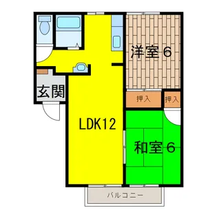 メゾンエスポワール【1階】の間取り