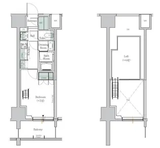 ONE ROOF RESIDENCE TAMACHI【2階】の間取り
