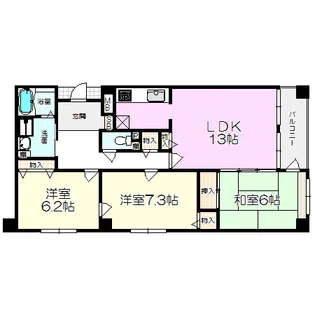 ソフィア塚口【4階】の間取り