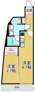 ミライズ五反野MAXIV【2階】の間取り
