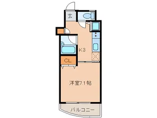 ルミエール別府【8階】の間取り