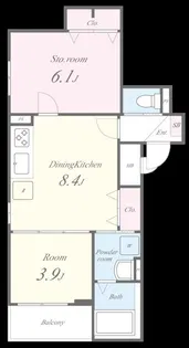 K asecia Minium【1階】の間取り