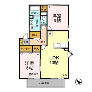 メイプルハウス CI II III【2階】の間取り