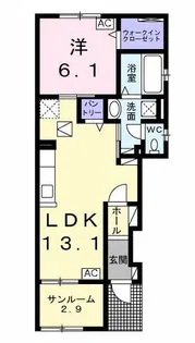 シャレー11 I【1階】の間取り