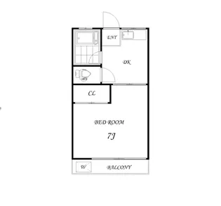 美原町いずみハイツ【2階】の間取り