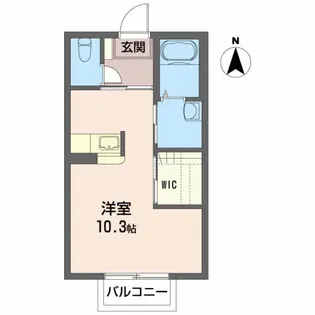 ディアコートエムズII【2階】の間取り