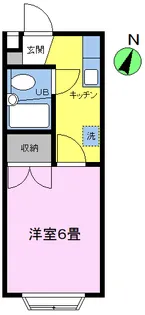 プラザ玉川ハイツ【1階】の間取り