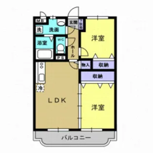 アルカディア高須【2階】の間取り