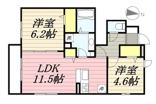 東京都練馬区大泉学園町5【アパート】の間取り