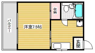 パル平野【3階】の間取り