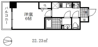 プレサンス兵庫駅前【6階】の間取り
