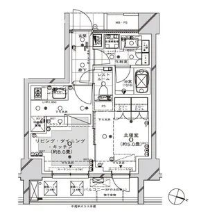 ディアナコート目黒【5階】の間取り