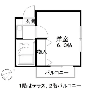 セントラルクキ【2階】の間取り