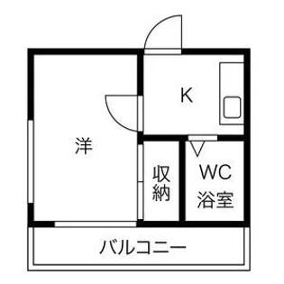 レオパレス植田第3【2階】の間取り