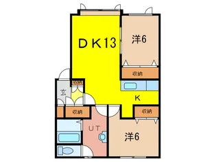 アピアB棟【3階】の間取り