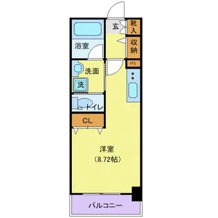 ルミエール日泉【9階】の間取り
