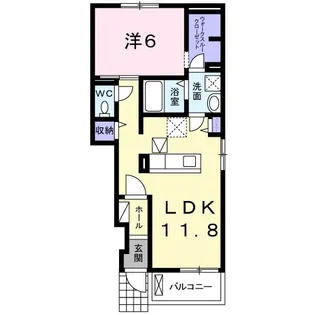 メゾン ポプルス【1階】の間取り