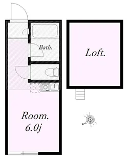 ユナイト生麦ジョルジオ【2階】の間取り