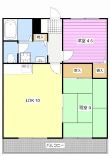 グランドハイツ【2階】の間取り