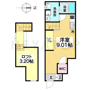 愛知県名古屋市瑞穂区市丘町1【アパート】の間取り