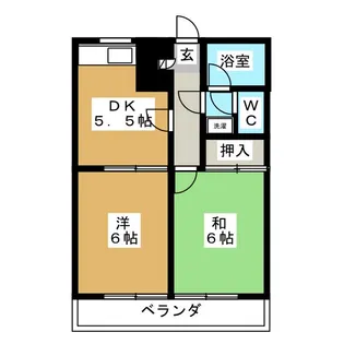 ヒルズ東寺尾【2階】の間取り