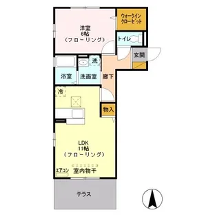 アルテシア雅II【1階】の間取り