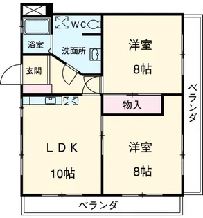 マイアみどり【3階】の間取り