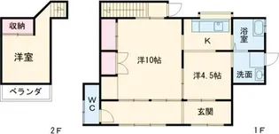栃木県足利市五十部町【一戸建】の間取り