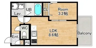 ジーメゾン山科ノース【1階】の間取り