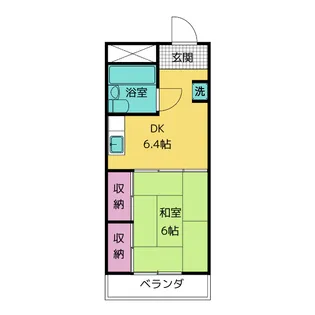 第二コーポラスヒロタ【2階】の間取り