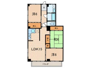 ドウェリング 北夙川の間取り