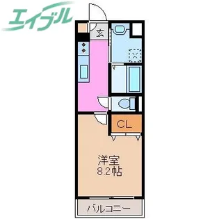 ブルースカイマンションX【3階】の間取り