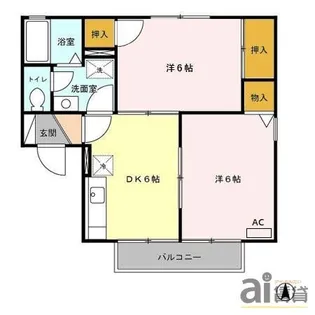 埼玉県川越市大字小室【アパート】の間取り