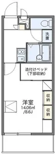 レオパレスサンブリッジIV【1階】の間取り