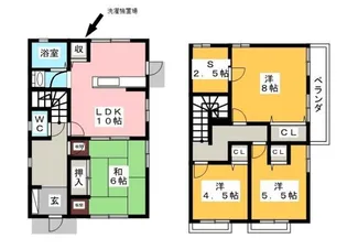 神奈川県小田原市小八幡1【一戸建】の間取り