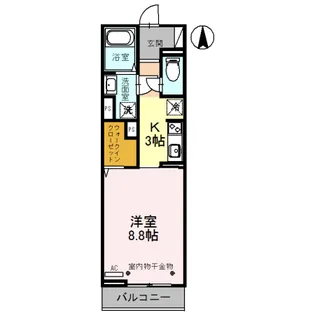 プラウド 黒崎【2階】の間取り