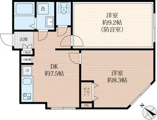 ラシクラス王子【1階】の間取り