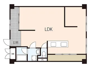 コーポブリューリーブ【6階】の間取り