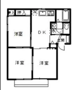 グランツフォーストB【2階】の間取り