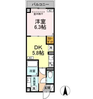 東京都江戸川区北小岩5【アパート】の間取り