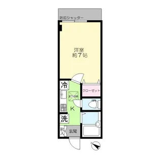 グレイス山王【1階】の間取り