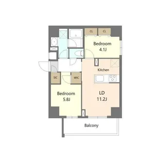 東京都板橋区熊野町【マンション】の間取り