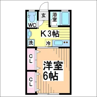 ペルシアーナ三鷹台【1階】の間取り