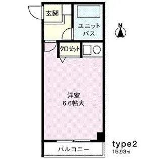 コーポ三和新大宮2号館【2階】の間取り