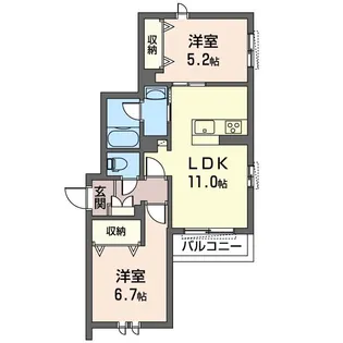 Serdina 龍ヶ渕【3階】の間取り
