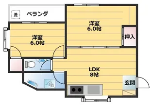東宝ビル14【2階】の間取り