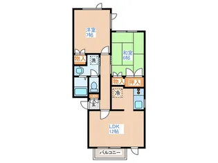 ミオ ア-ク平岸【1階】の間取り